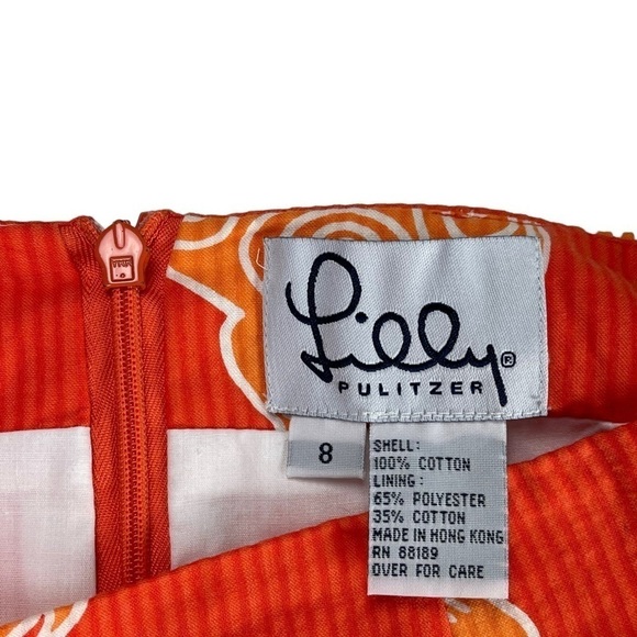 LILLY PULITZER WHITE LABEL Y2K SEA TURTLE SEERSUCKER SCALLOP HEM MINI SKIRT - Picture 11 of 13